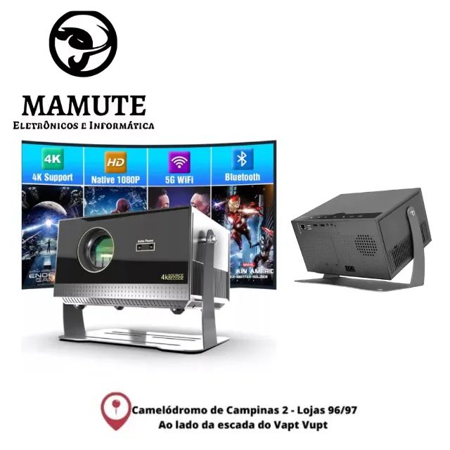 Projetor Led 5000 Lumens ANSI Android Portátil Mpr-5009 Cinema Hd 4k Full Hd