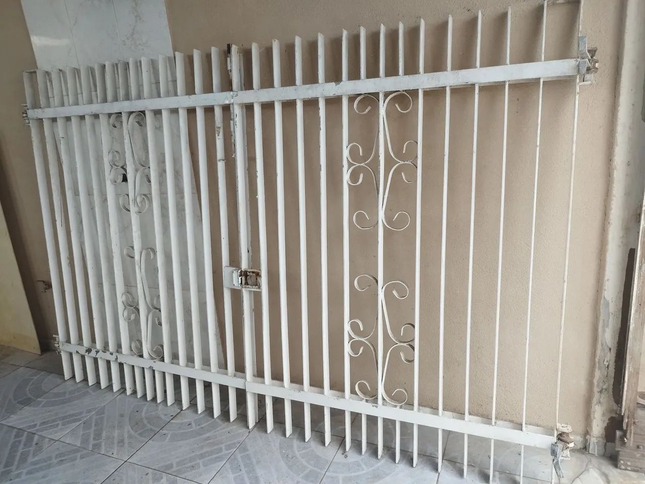 Iron gate for garage64363474992899124