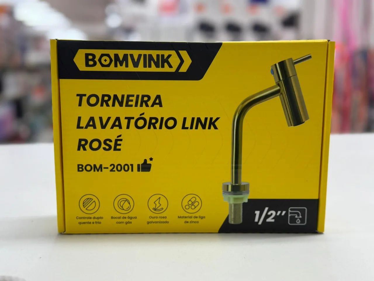Torneira lavatório 1/2 Link Rosé bomvink