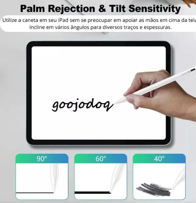 Caneta Pencil Goojodoq 11 Plus Para Ipad Palm Rejection - Foto 2