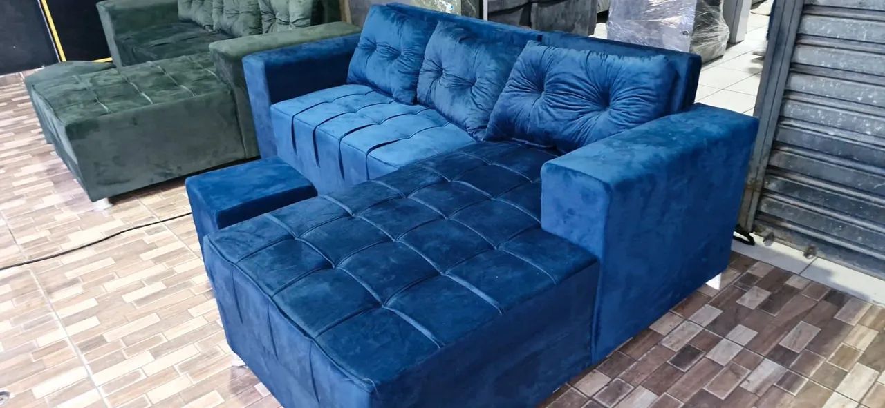 SOFÁ CHEISSE 3 LUGARES ENTREGA GRÁTIS  - Foto 2