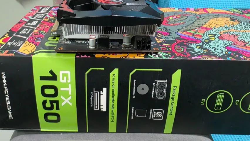 Placa de Video GTX 1050 PC Yes 2GB 128 Bits ( Semi-Nova Com Caixa ) - Foto 3