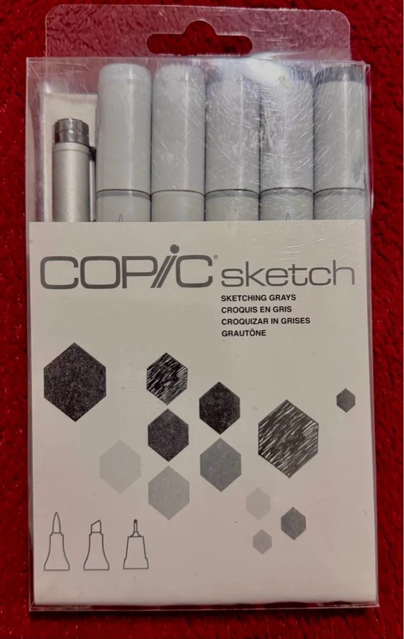 Copic Sketch - Sketching Grays (cinza)