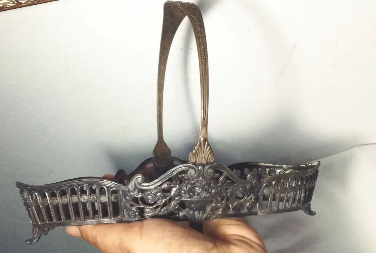 Wmf linda cestinha violeteira antiga 22