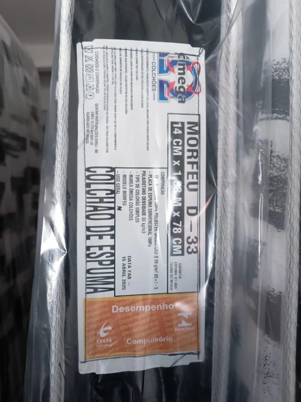 Colchão Solteiro Omega Novo D 33. - Foto 5