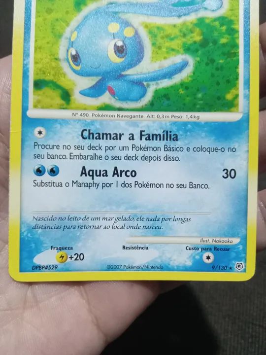 Manaphy - Carta Pokémon - DPBPH#529 9/130 - Foto 4