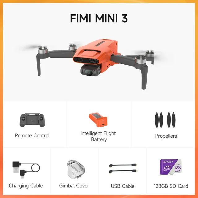 Drone Fimi mini 3 4k 60fps