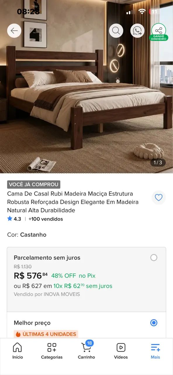 Cama casal nova - Foto 2