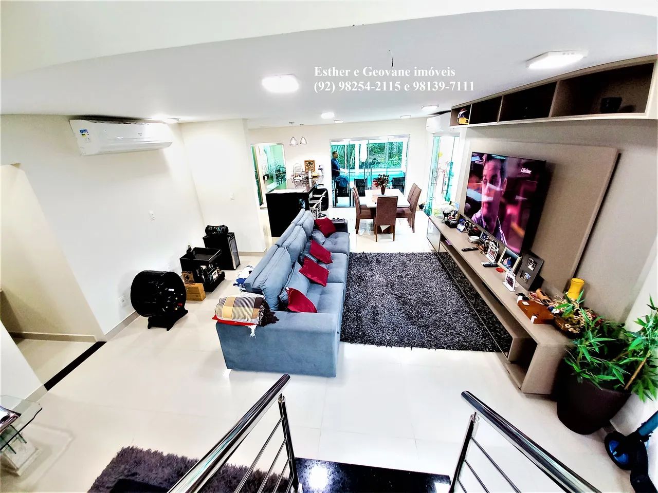 Casa duplex Sobrado mobiliada Condomínio Reserva do Parque Ponta Negra 3 Suítes Piscina Fi - Foto 5