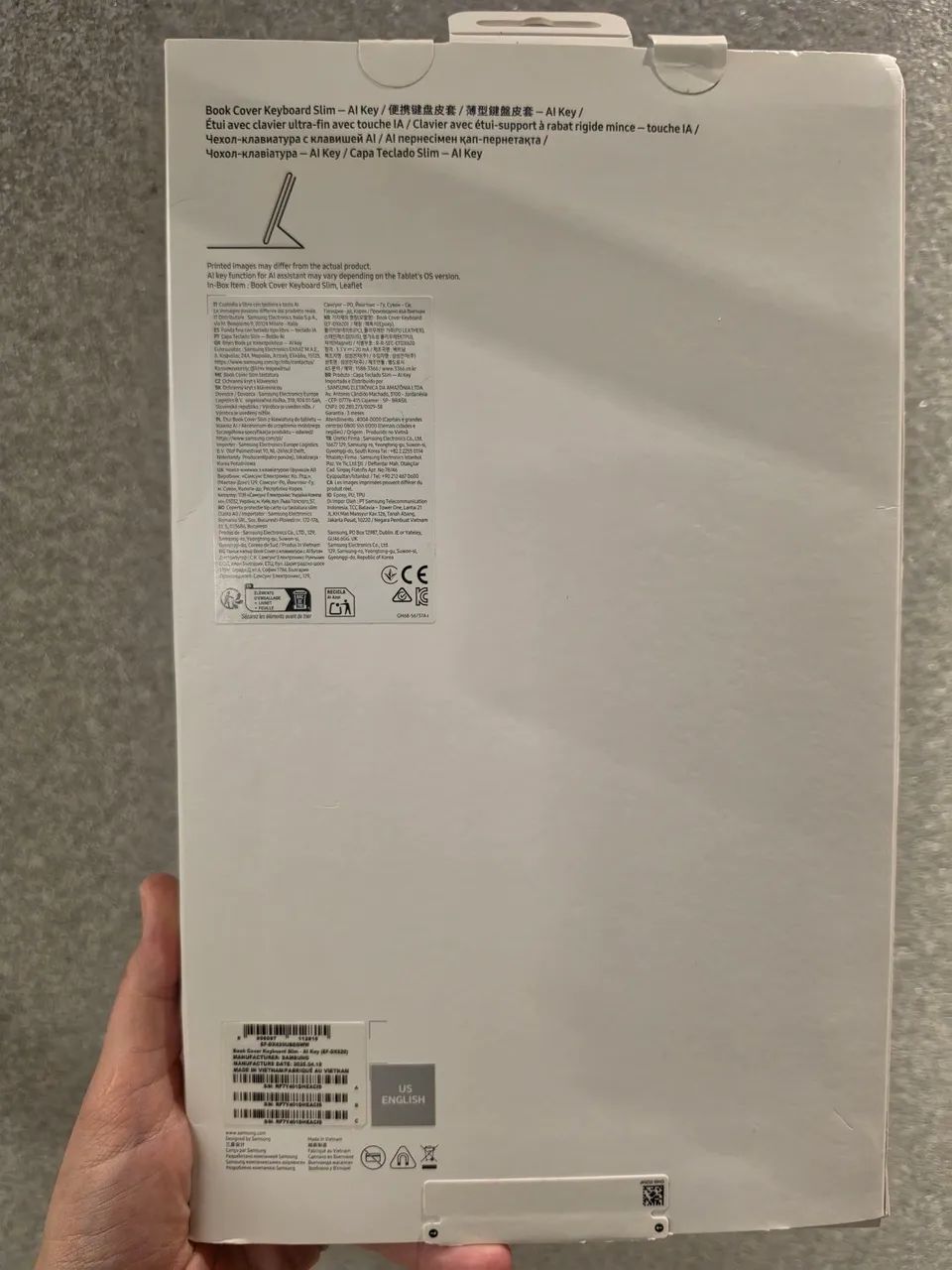 Capa teclado Samsung original Galaxy tab s10 fe plus/s10 fe+ - Foto 2