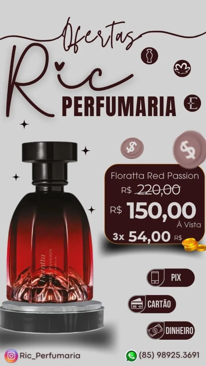 Floratta Red Passion 75ml - Lançamento!