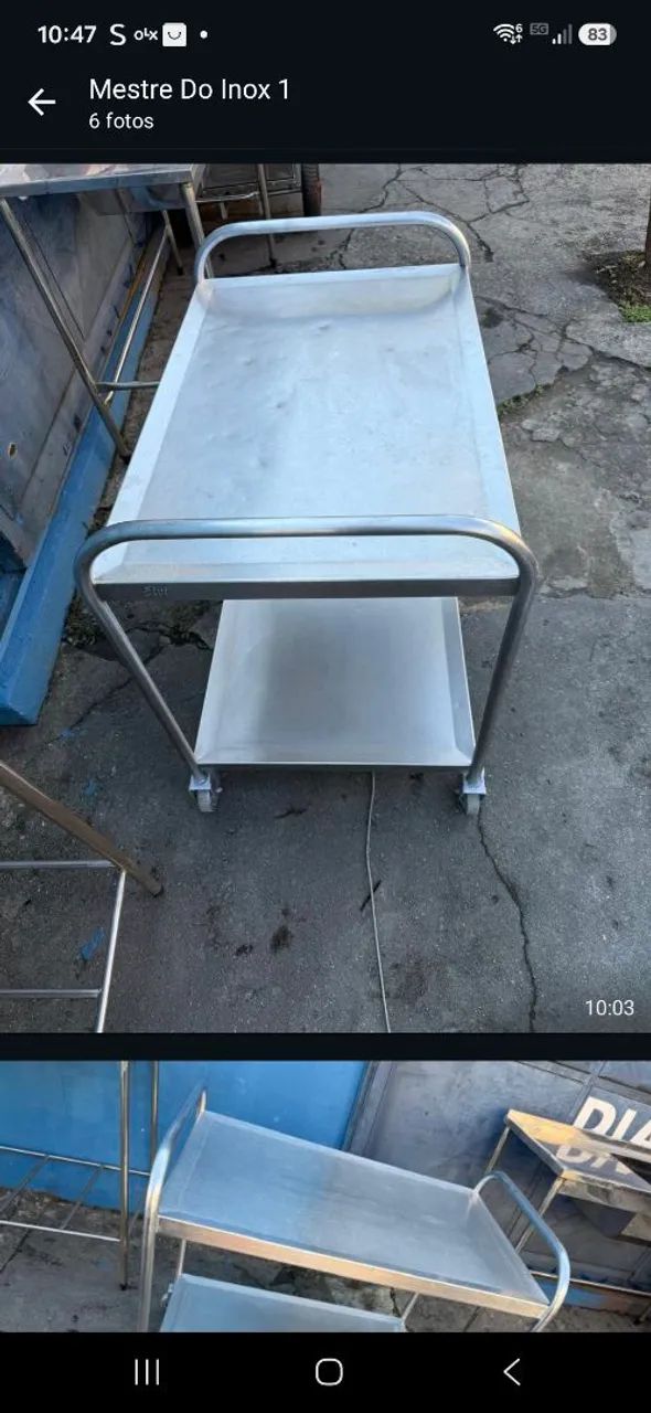Carrinho aco inox - Foto 2