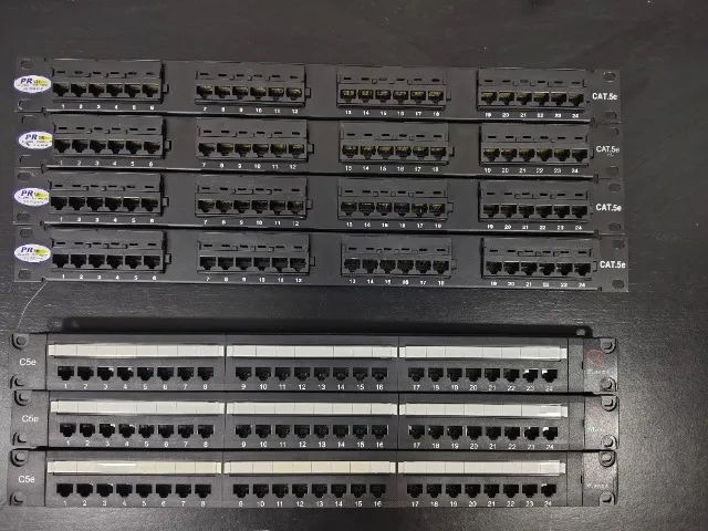 Patch Panel 24 portas Cat5