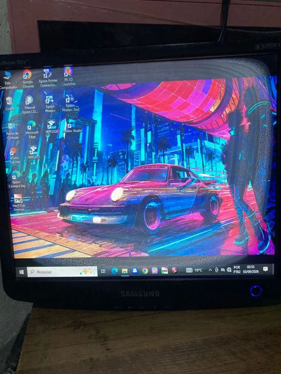 Monitor Samsung 17 Polegadas COM MANCHA