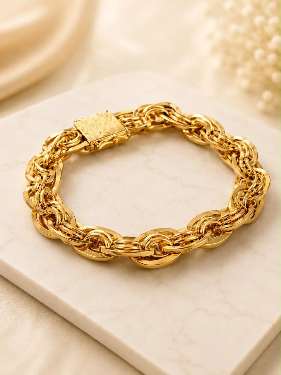 Pulseira Imperador em Ouro 18k 750
