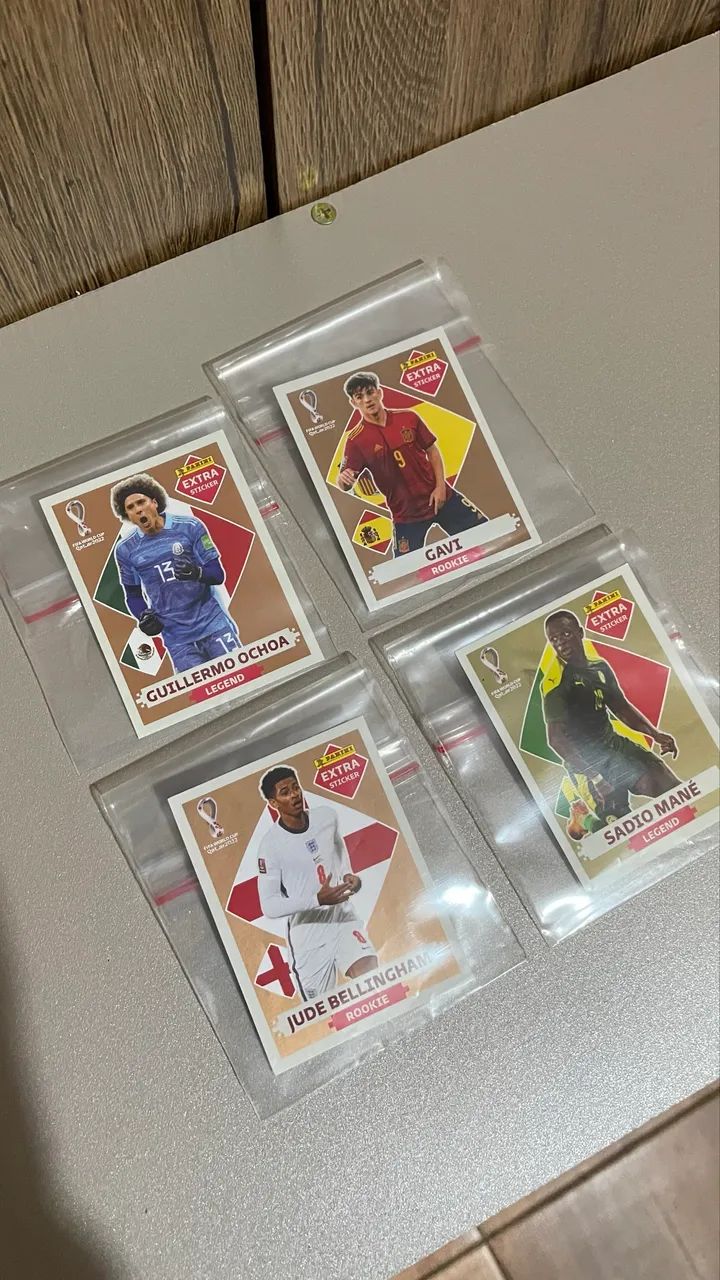 12 Figurinha Legend Copa Do Mundo 2022 Original 