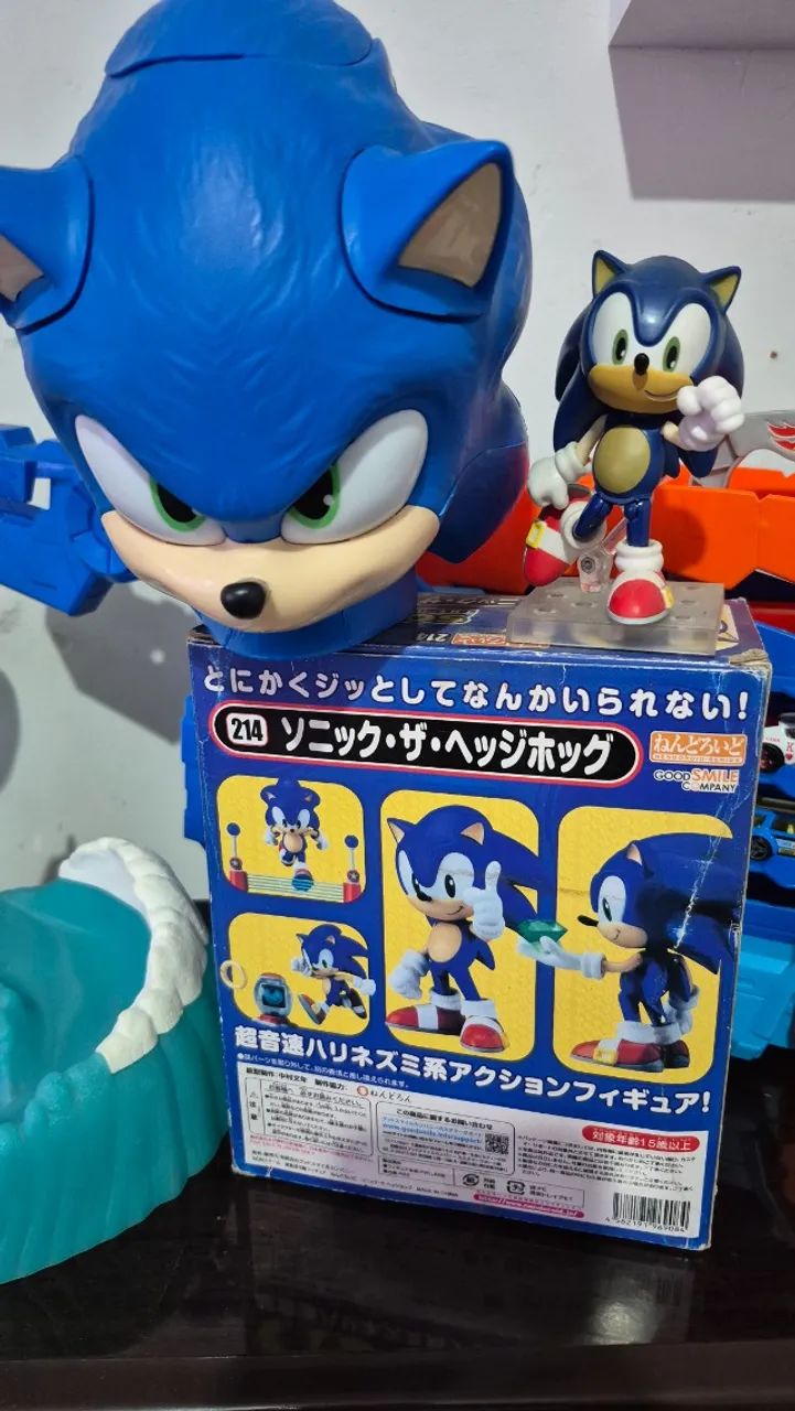 Sonic Nendoroid + Balde de pipoca sonic - Foto 2
