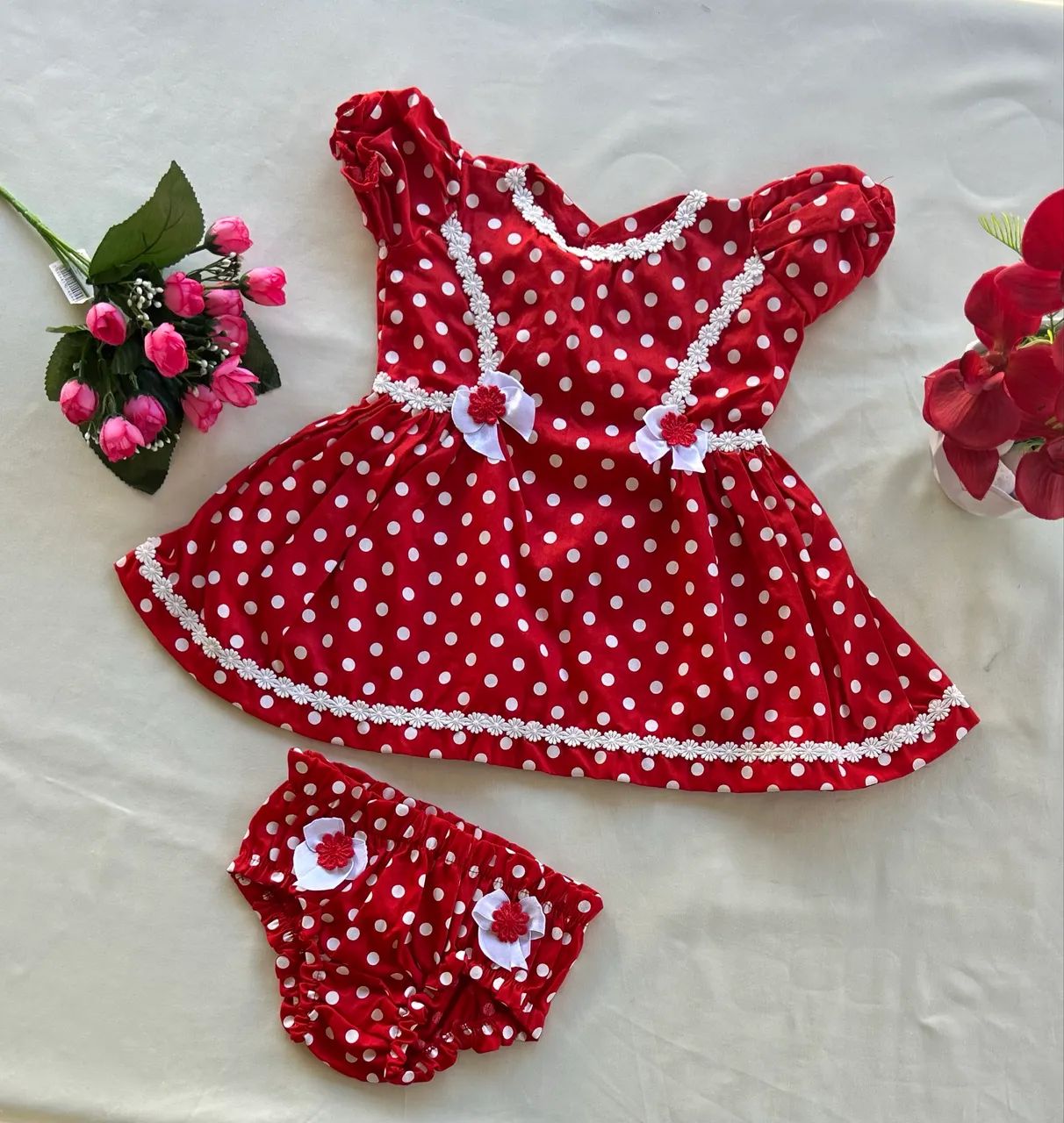 Vestidos infantis (3 meses a 3 anos) - Foto 2