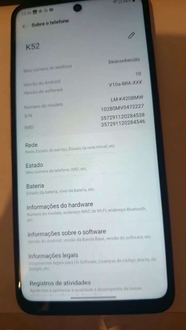 smartphone LG K52 (64GB) - Foto 2