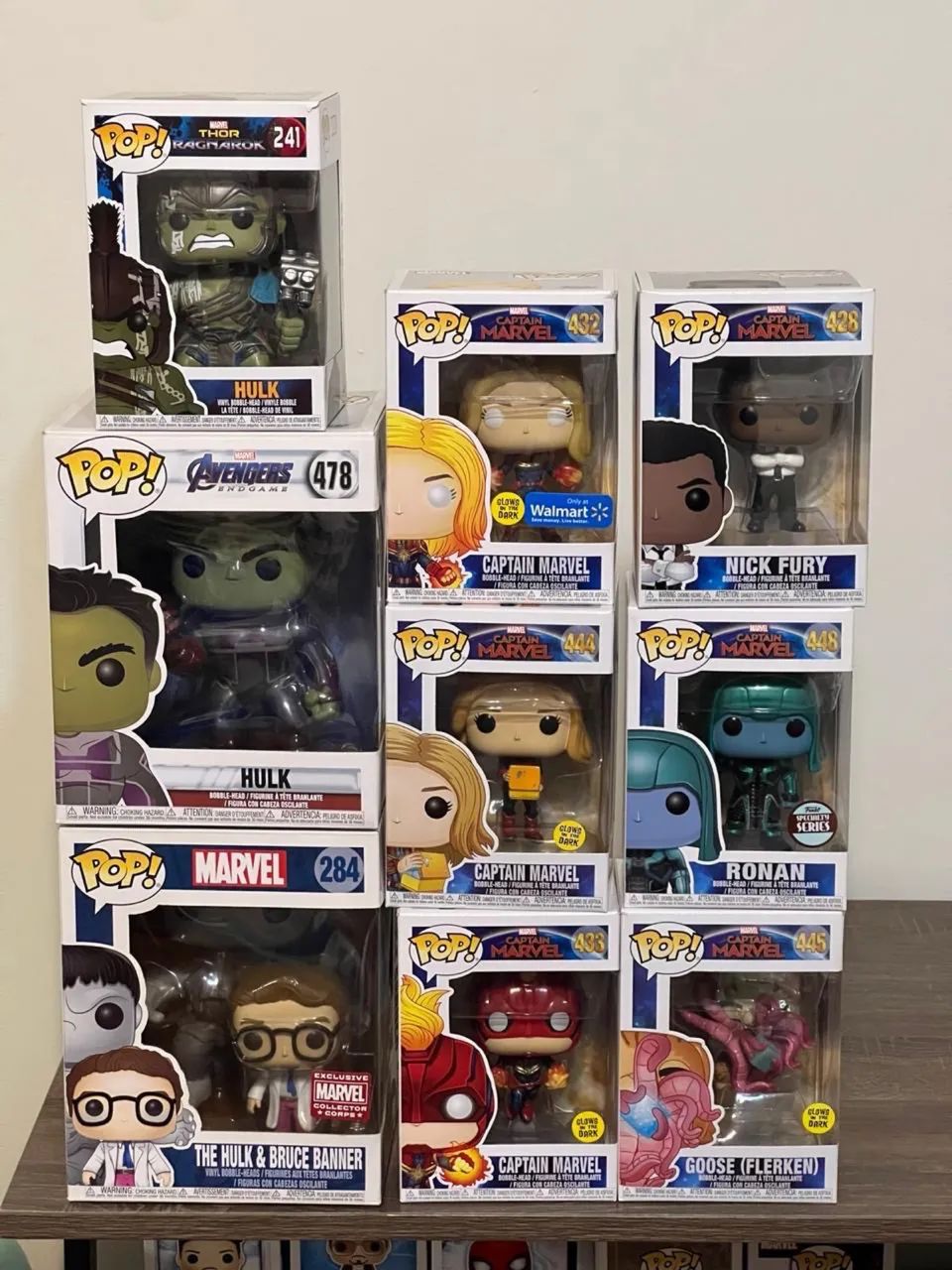 Funko Pop Capitã Marvel Hulk Vingadores Marvel - Vários Modelos