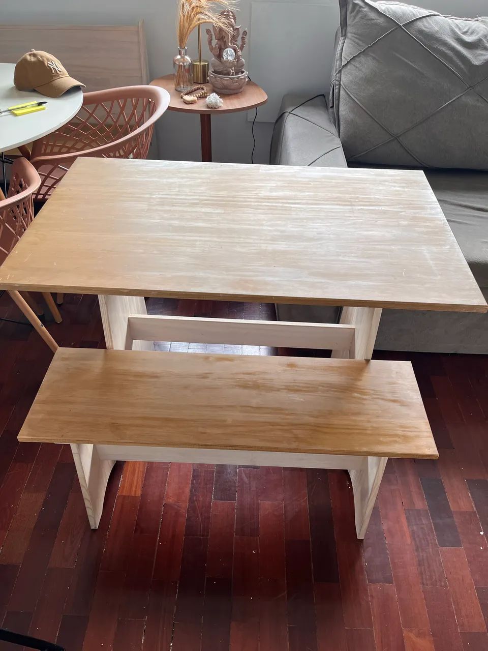 Mesa de madeira maciça  - Foto 3