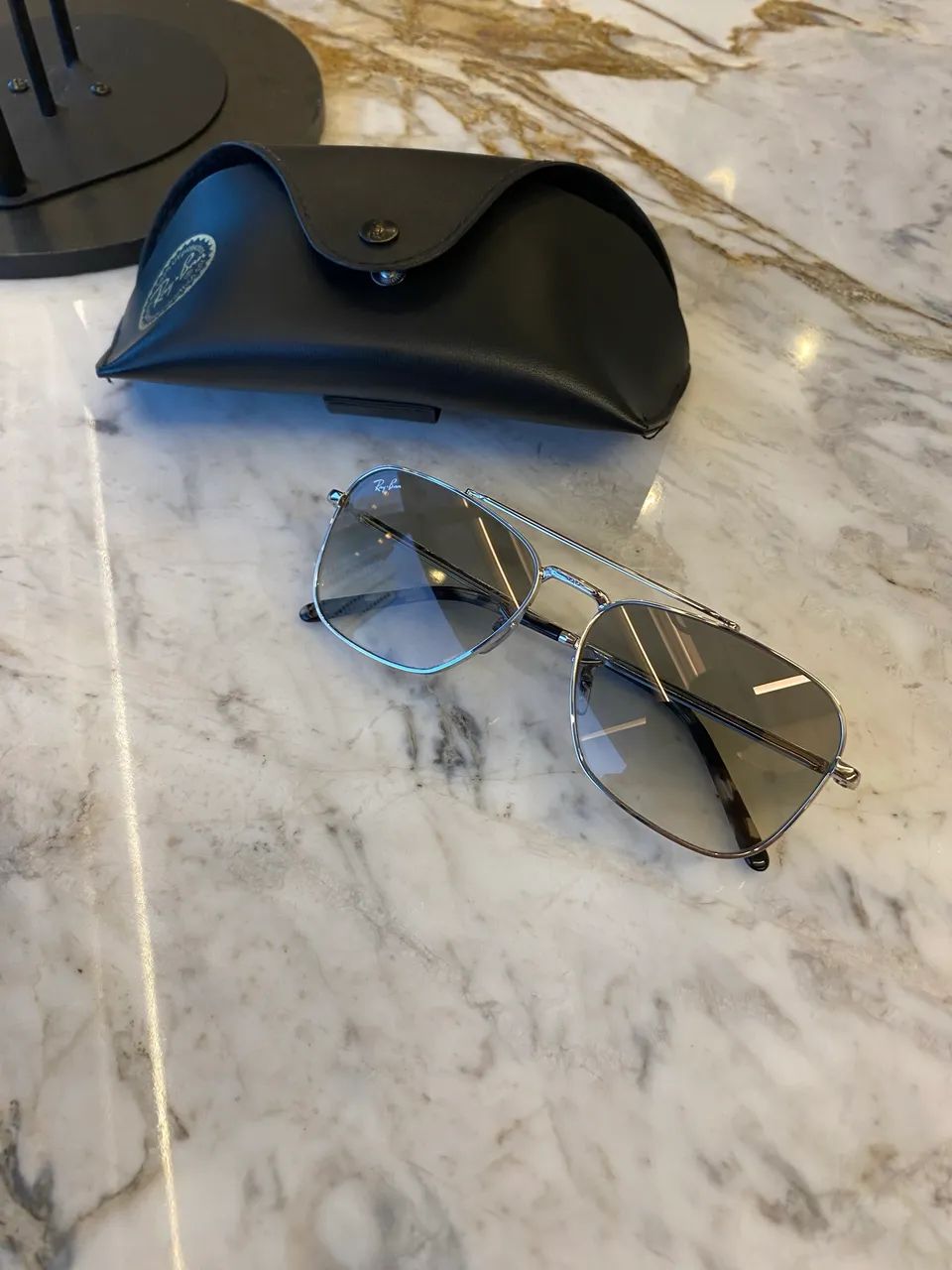 Ray-Ban New Caravan (Prata com Lente Degradê) - Foto 2