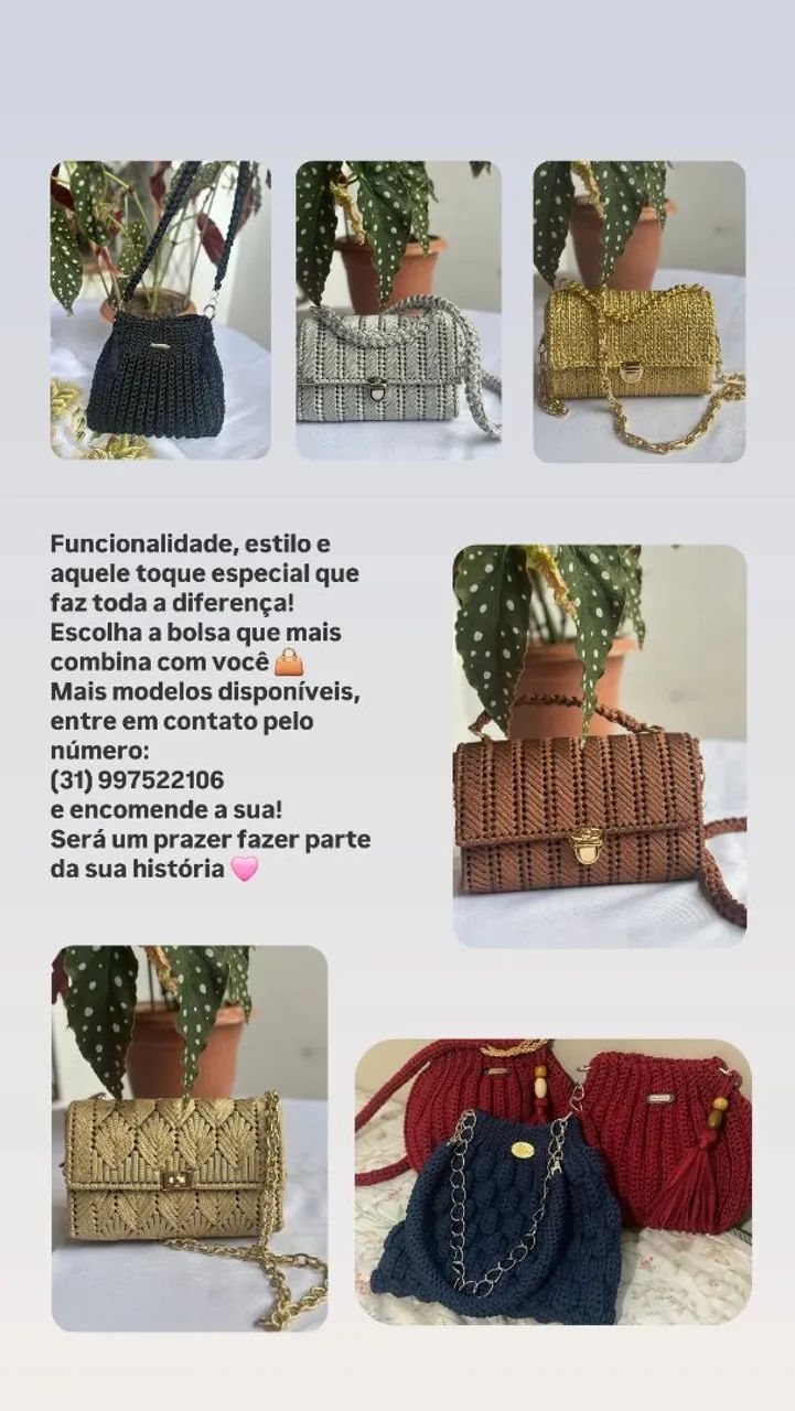 Bolsas croche (Betania MG)