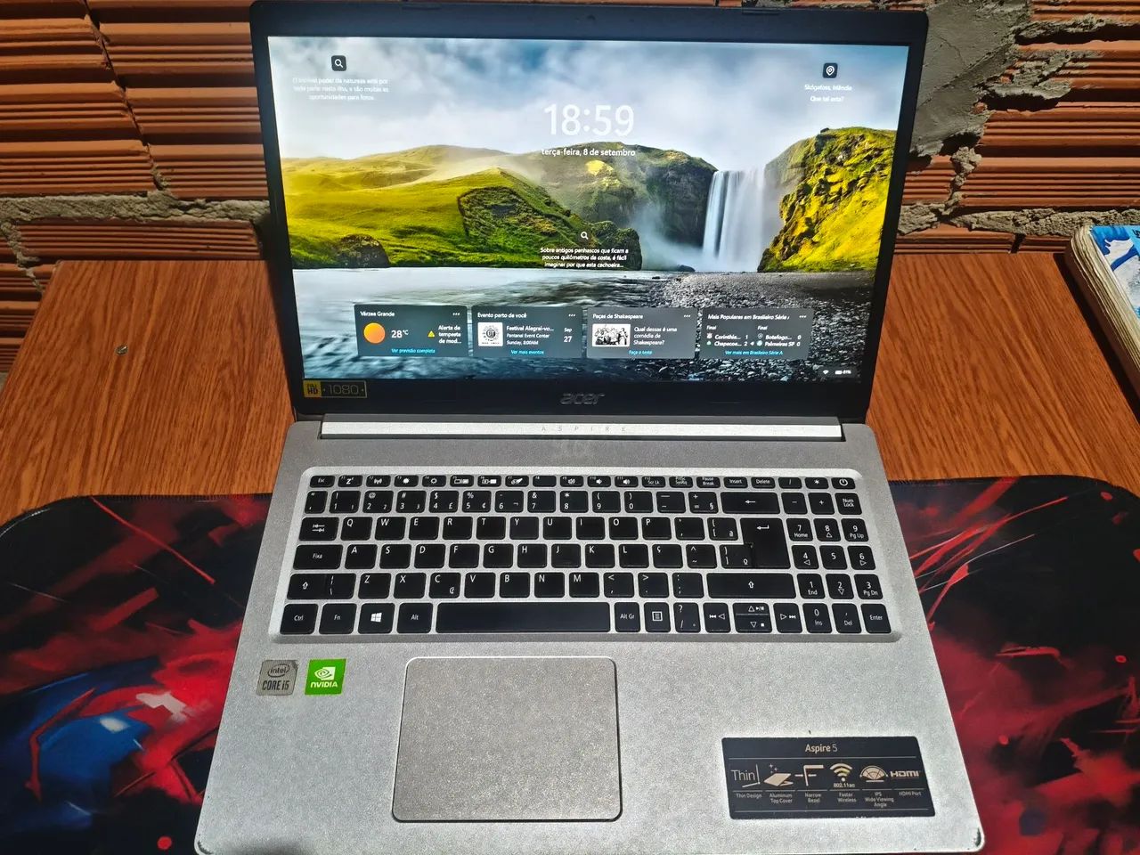 Notebook Acer Aspire 5 A515-54G - 8GB RAM + MX250 2GB