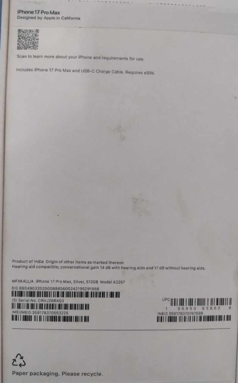 Vendo iPhone 17 Pró Max Prateado - Novo  - Foto 3