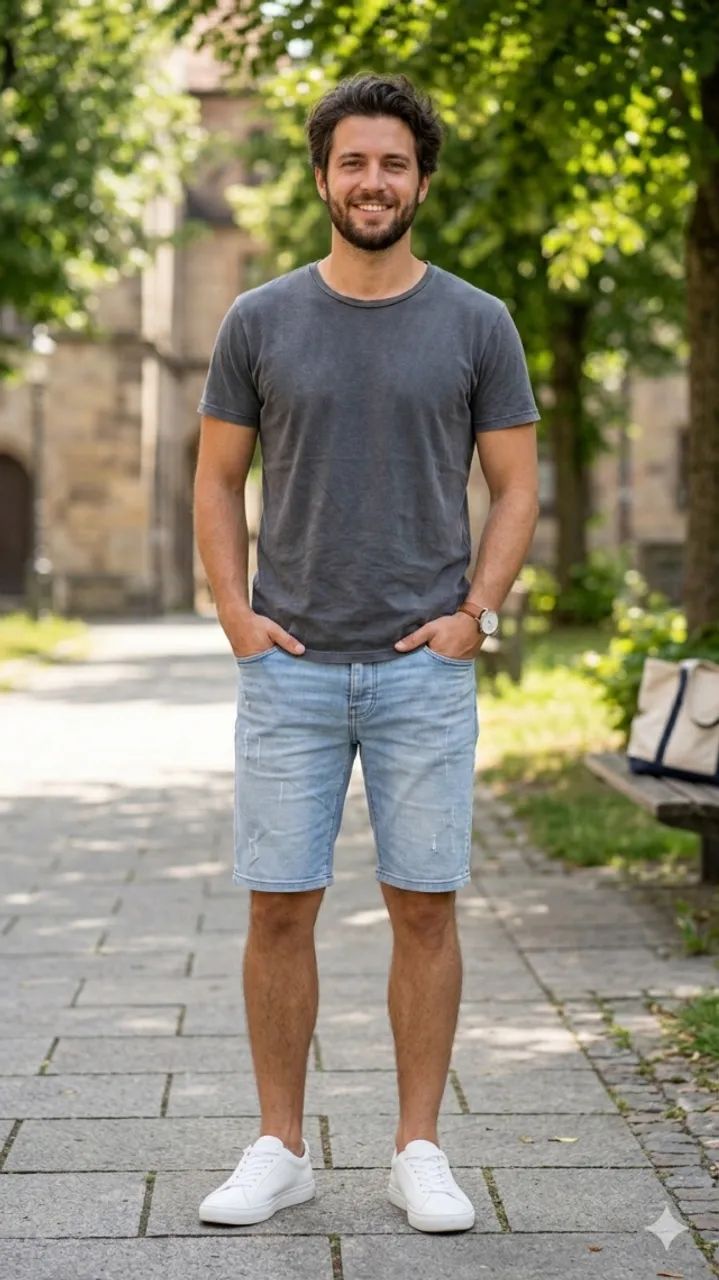 bermuda jeans masculina