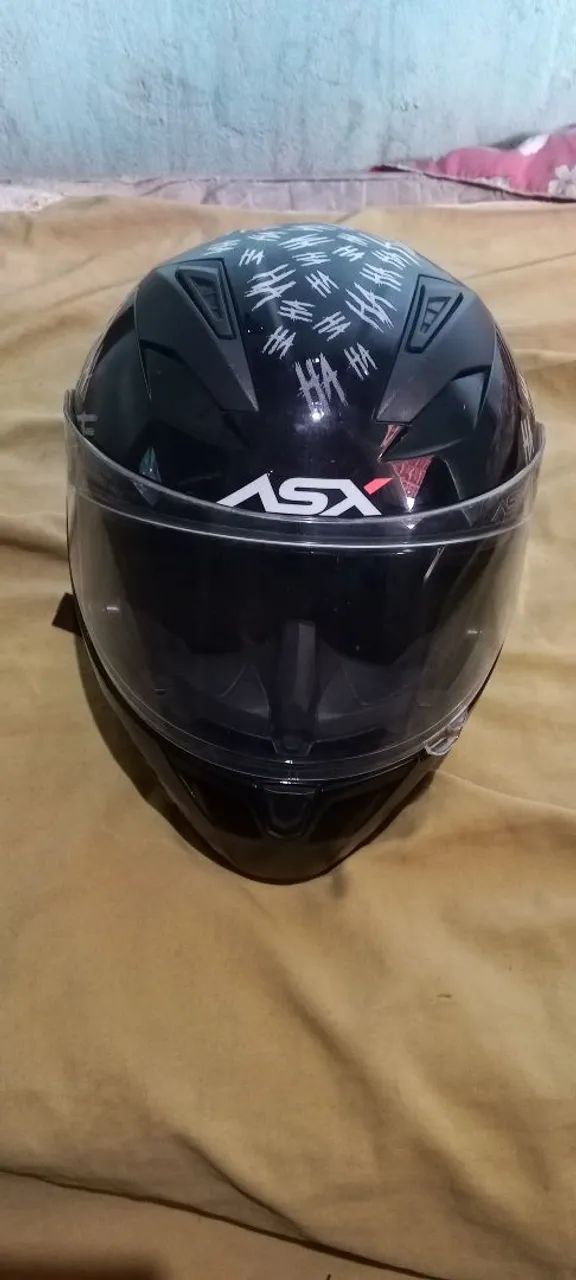 Capacete ASX Black hahaha  - Foto 5