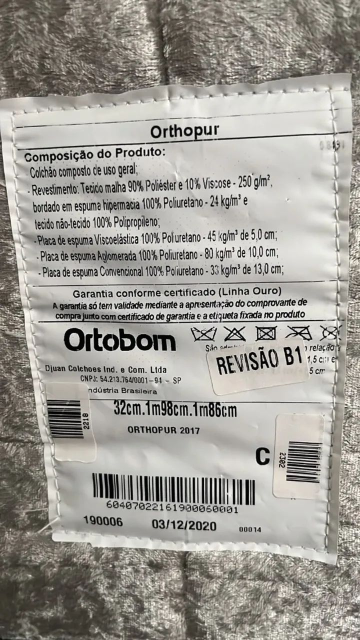 Cama KING Orthopur ortobom + BOX BAÚ  - Foto 5