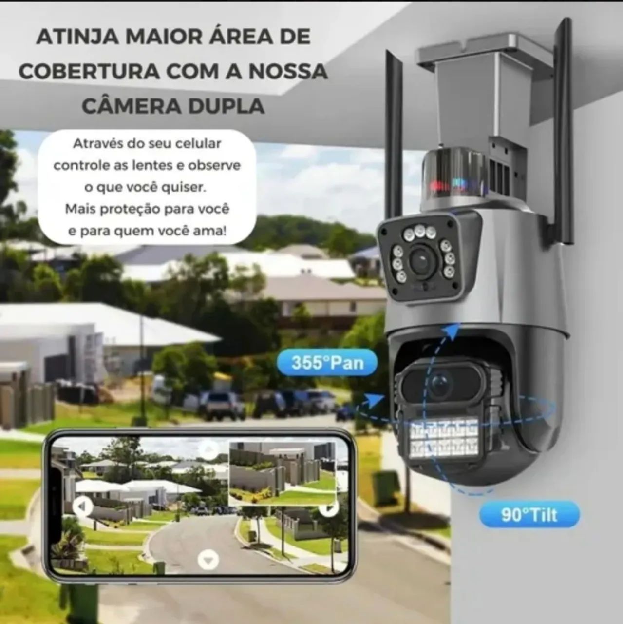 Câmera IP 2 em 1  nova lacrada  - Foto 3