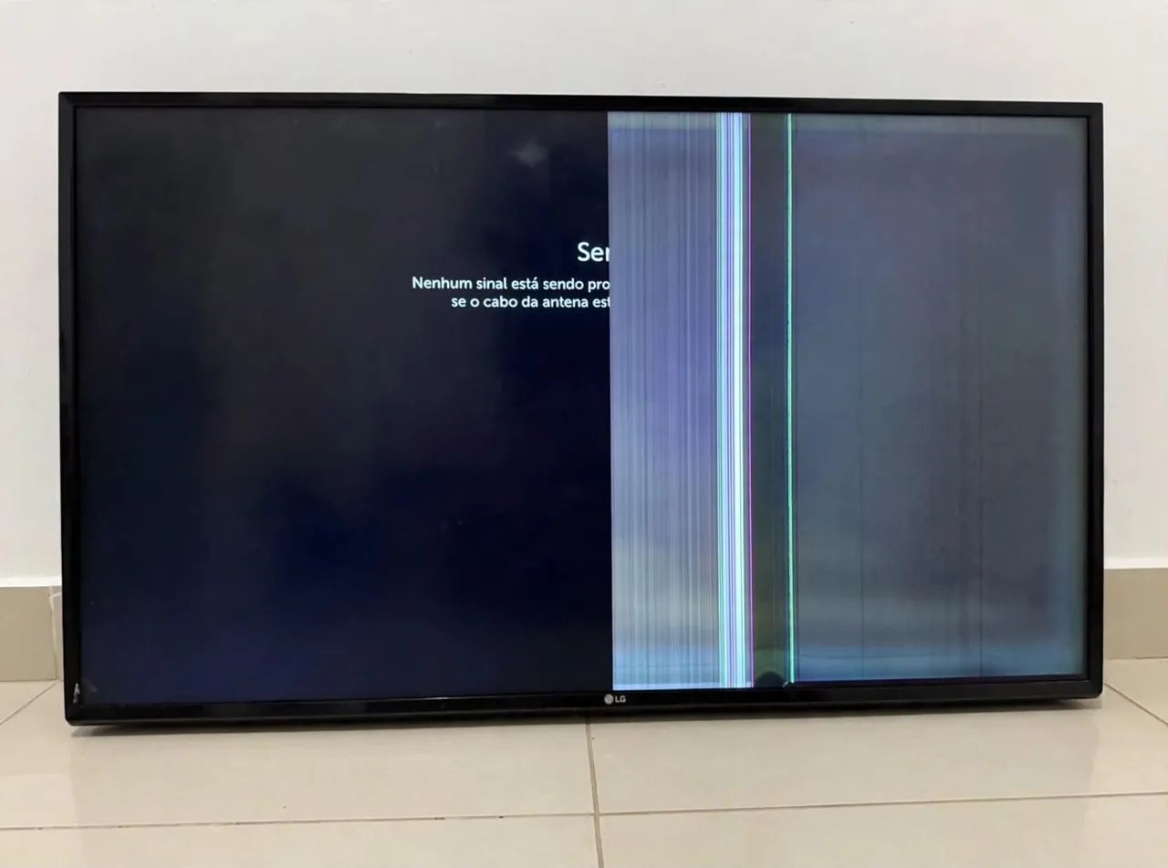  televisão LG 43 com o display quebrado internamente, - Foto 2