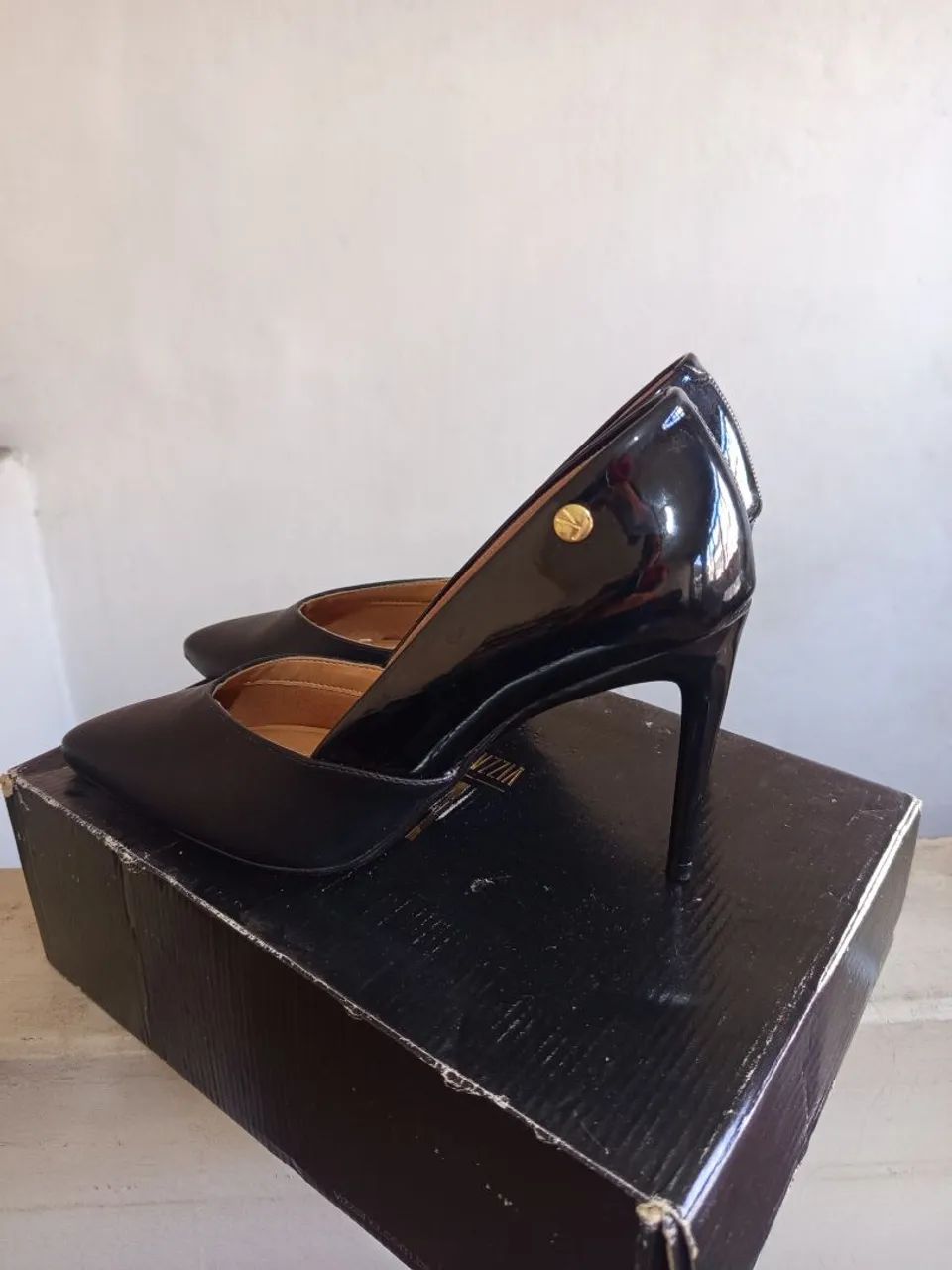 Scarpin preto Vizzano 37 - Foto 5