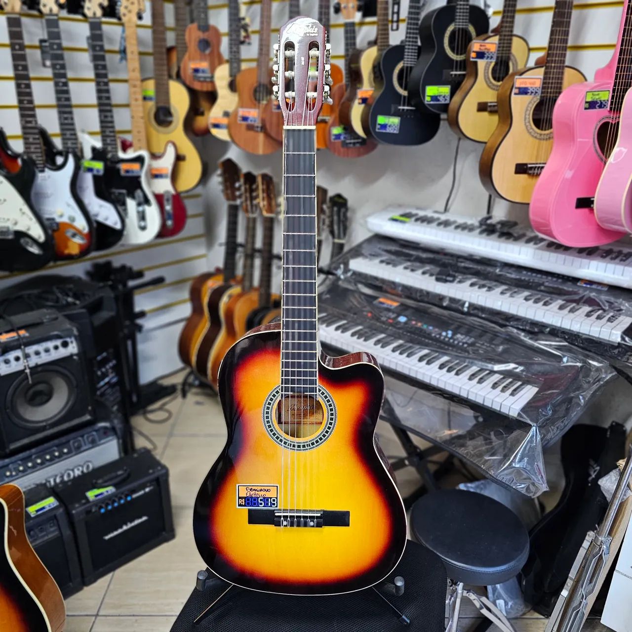 VIOLÃO MEMPHIS TAGIMA NYLON ELÉTRICO