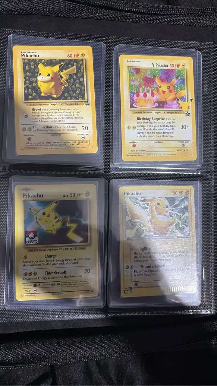 Cartas Pokémon Pikachu inglês  - Foto 2