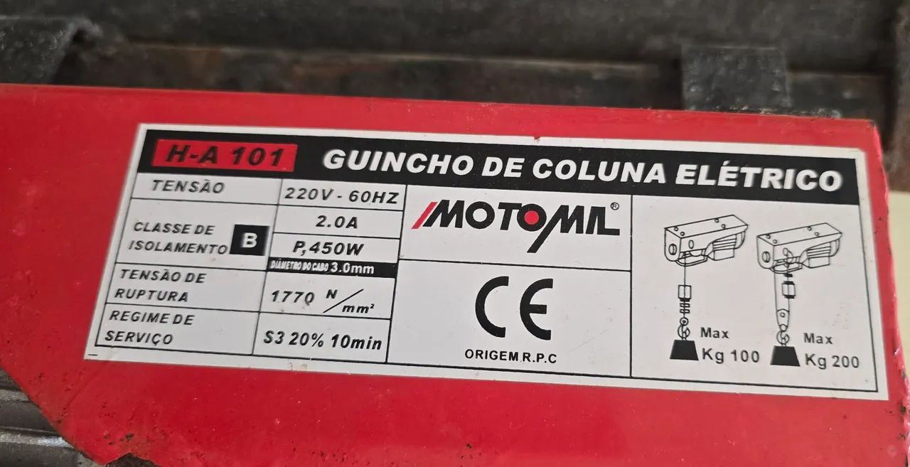 Guincho coluna elétrico - Foto 3