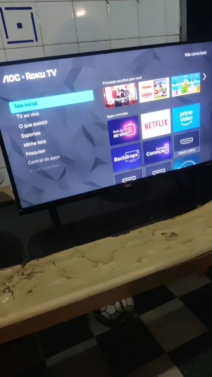 Tv AOC 32 polegadas em estado de zera