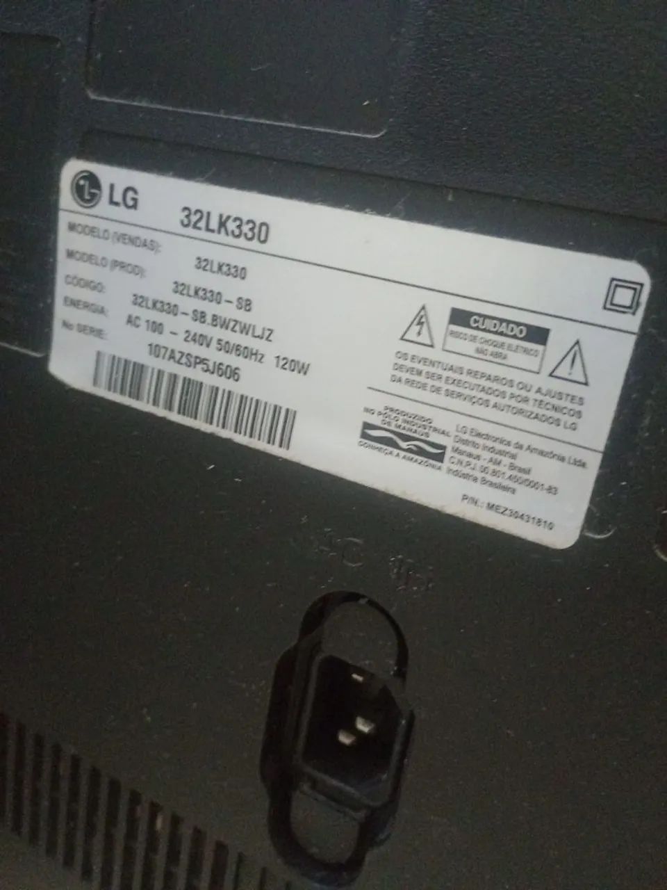 TV LG 32? LCD - Modelo 32LK330 - Ótimo estado - Foto 3