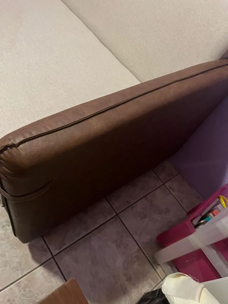 Sofá Living Honduras Konfort 212 cm Corino - Foto 4