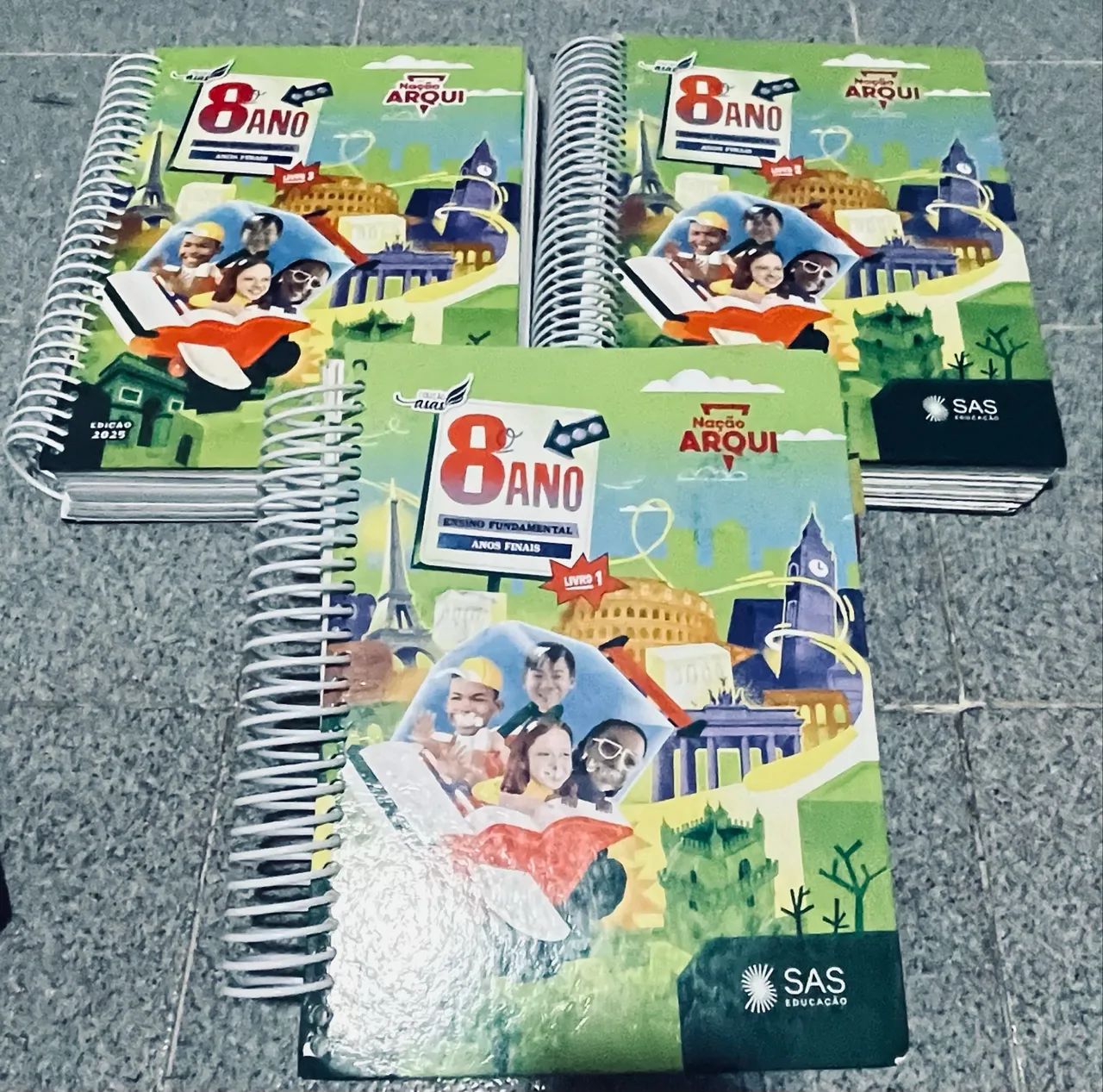 Livro 8 ano - 1,2,3 (2025) - SAS + 7 Livros - Livros e revistas