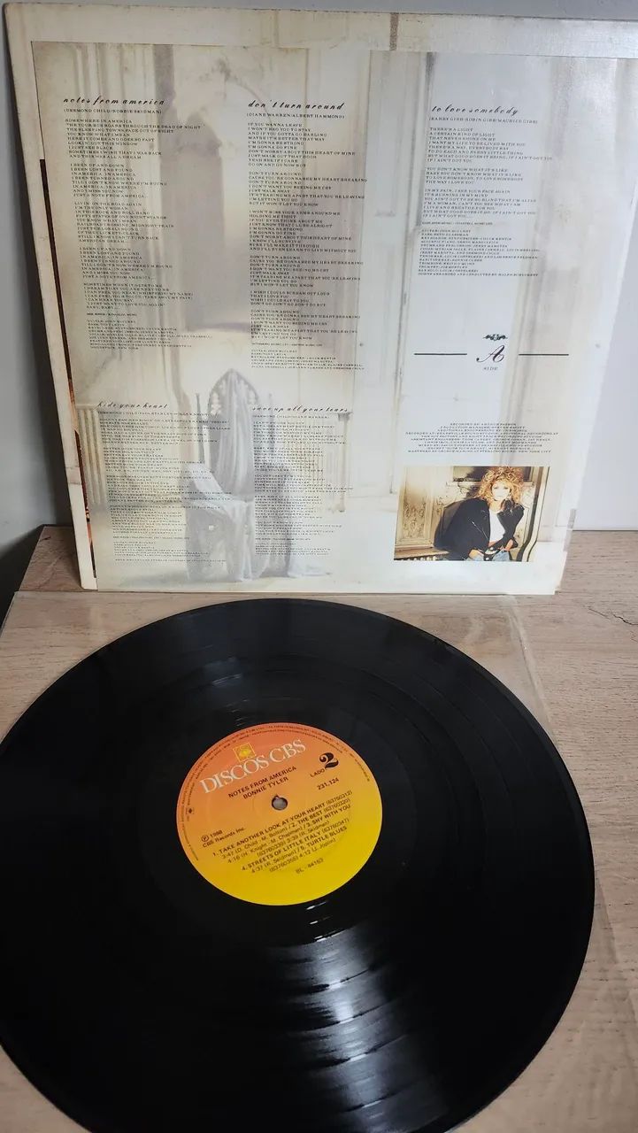 Bonnie Tyler - notes from america - Disco de vinil - LP - com encarte - Foto 3