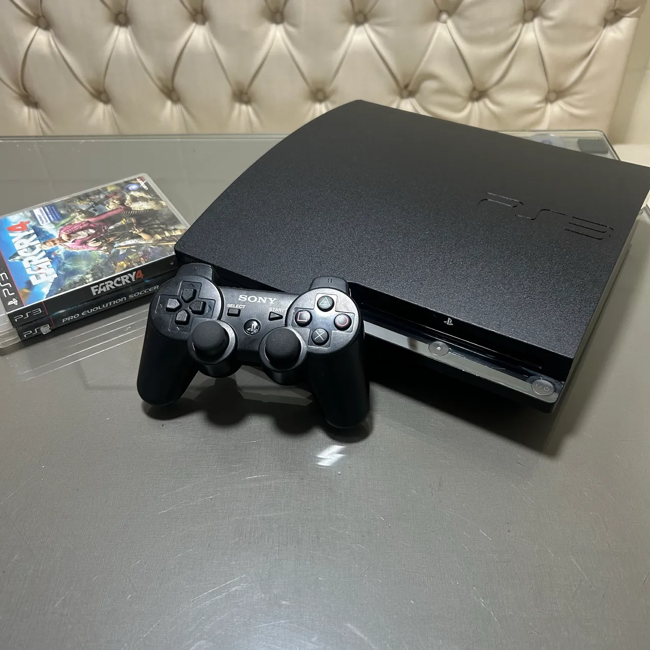 PS3 Slim HEN Com 15 Jogos Originais(troco por guitarra) - Consoles