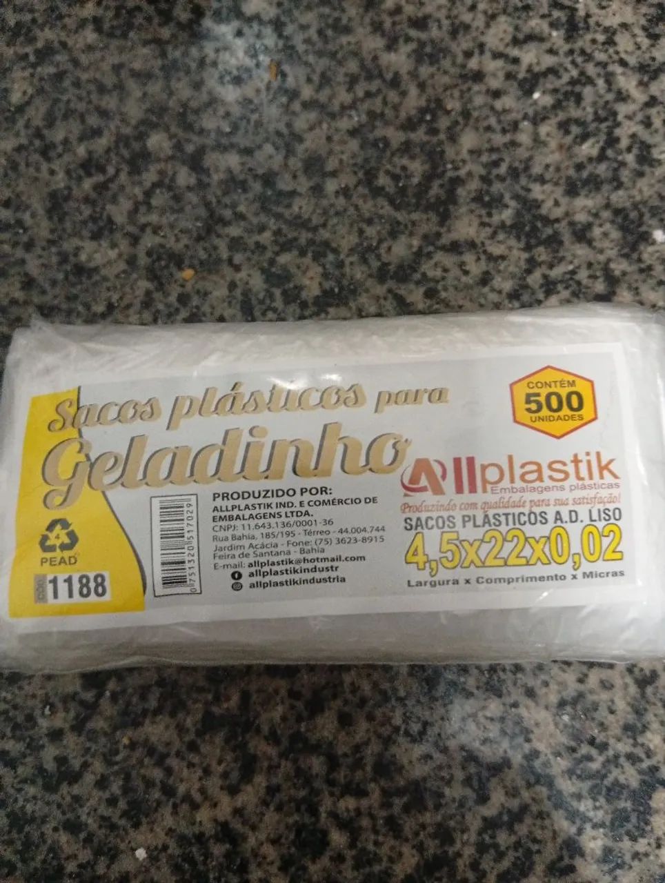 Sacos para geladinho 500 unidades 10,00 - Foto 2