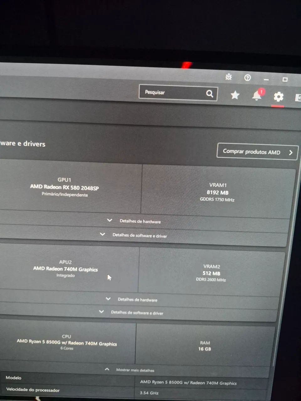 Placa de video rx580 8gb - Foto 3