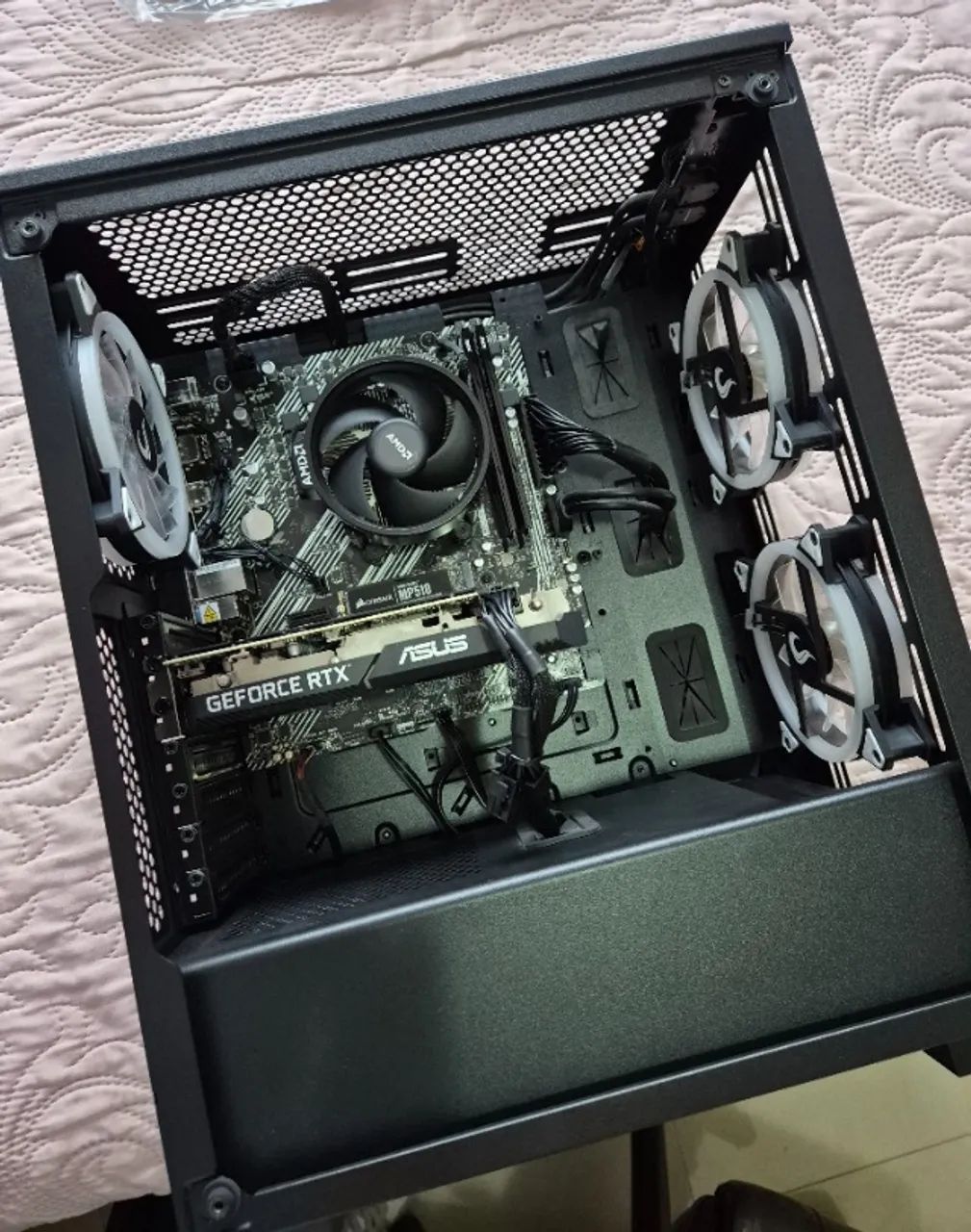 PC Gamer AMD Ryzen5 3600x com placa de vídeo ASUS NVIDIA GeForce RTX 3060TI - Foto 2