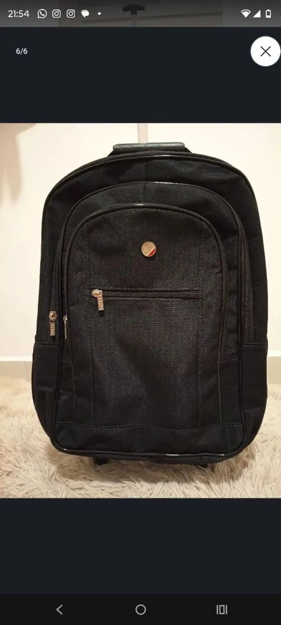 Mochila Executiva Nova com rodinhas e puxador 
