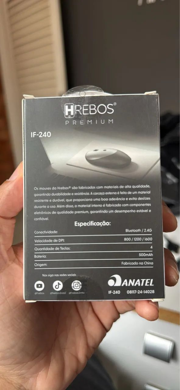 Mouse Sem fio Hrebos Compact Click - Foto 5