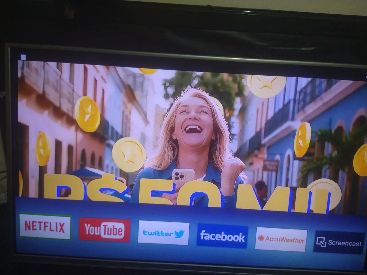 Tv Smart Toshiba 43 polegadas! YouTube e Netflix ativos!